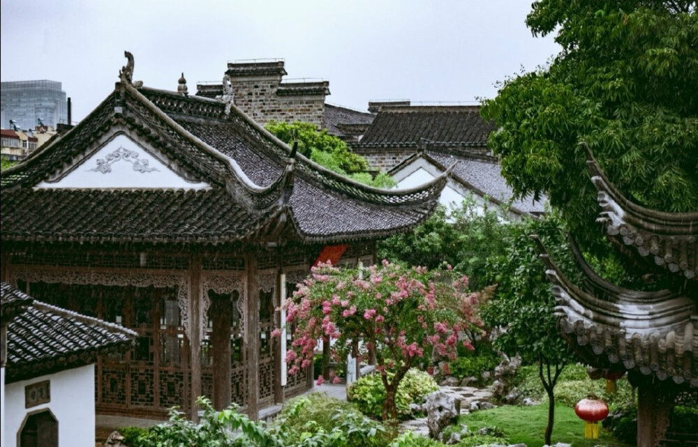 背景 壁纸 风景 古风建筑 （图源新浪微博@中国书画诗词院