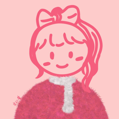 女生头像 闺蜜 插画