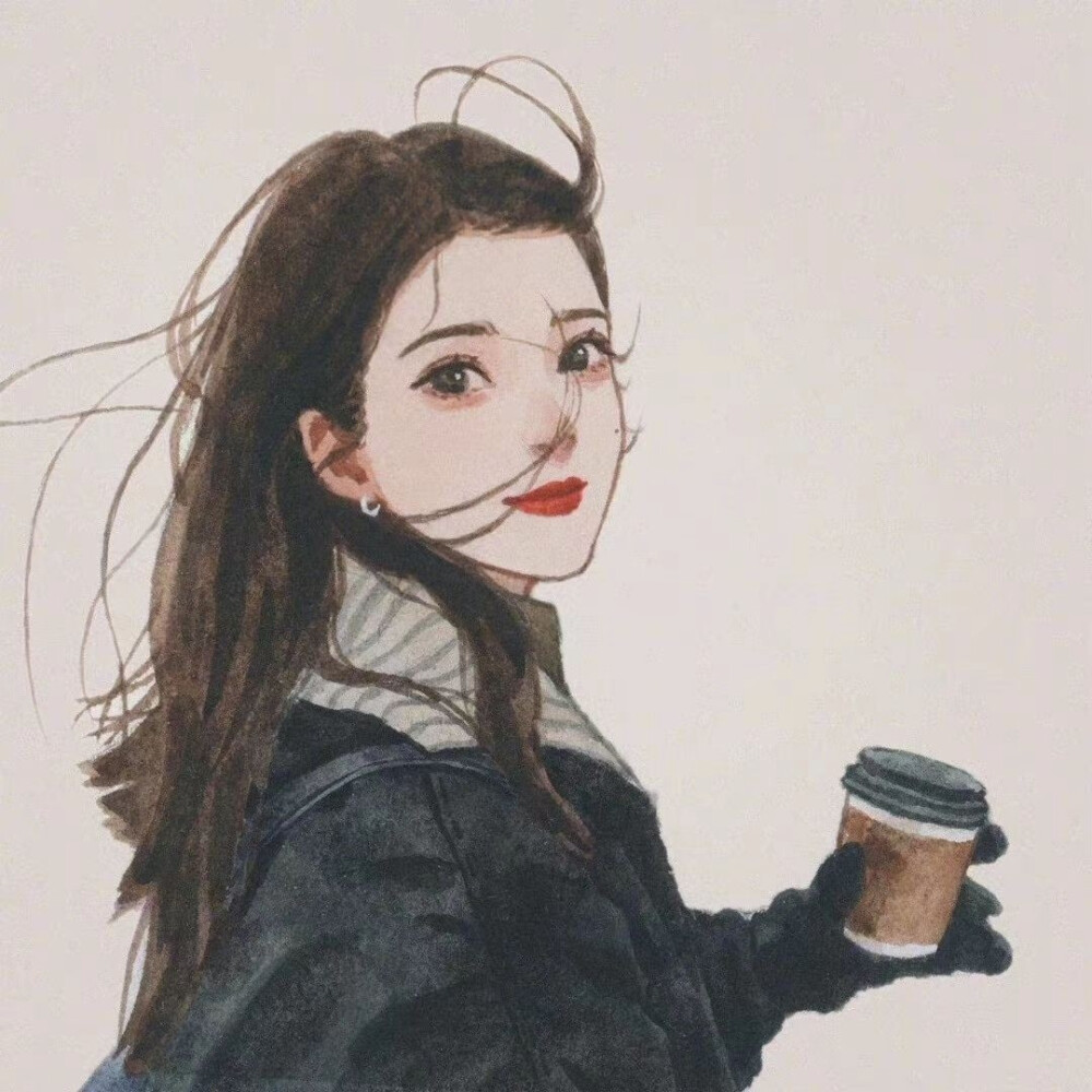 女生头像 闺蜜 插画