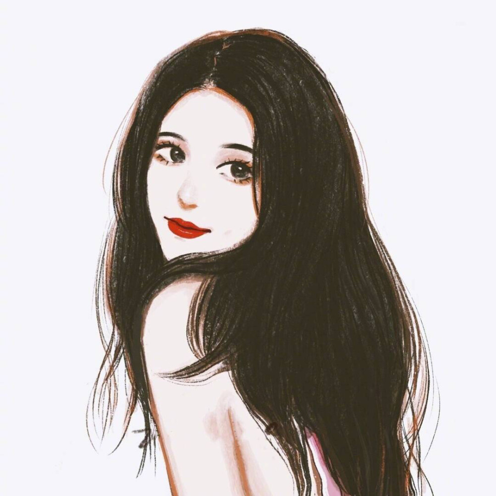 女生头像 闺蜜 插画