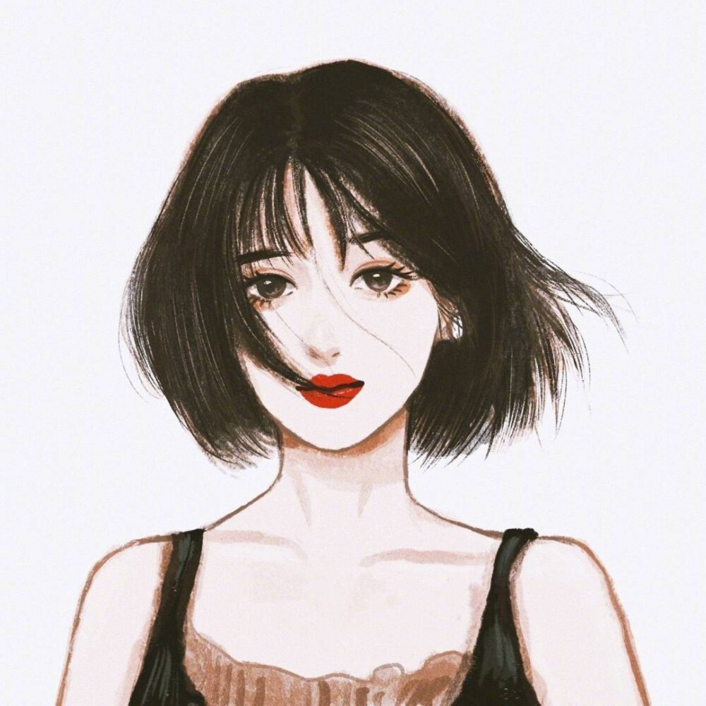 女生头像 闺蜜 插画