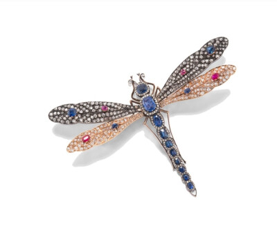 Dragonfly 蜻蜓胸针，by Tiffany