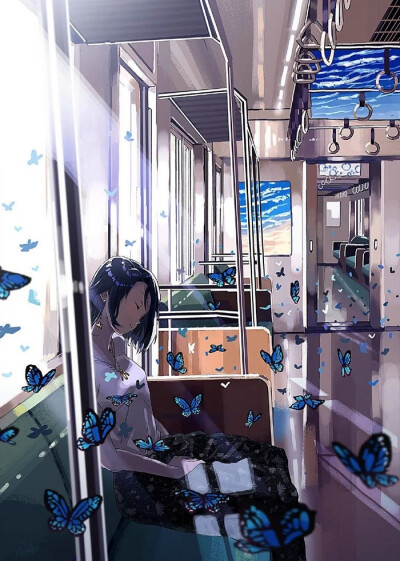 少女 唯美 梦幻 插画 By_画师アグア