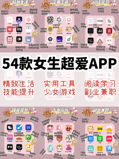  「安利」·54款女生超爱APP
