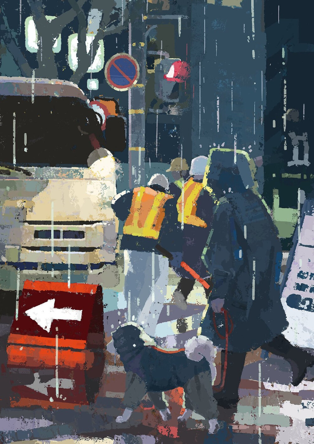 手绘 插画 朋友圈背景图 色调 绿色 色彩搭配 日系 日本画师 ins潮图