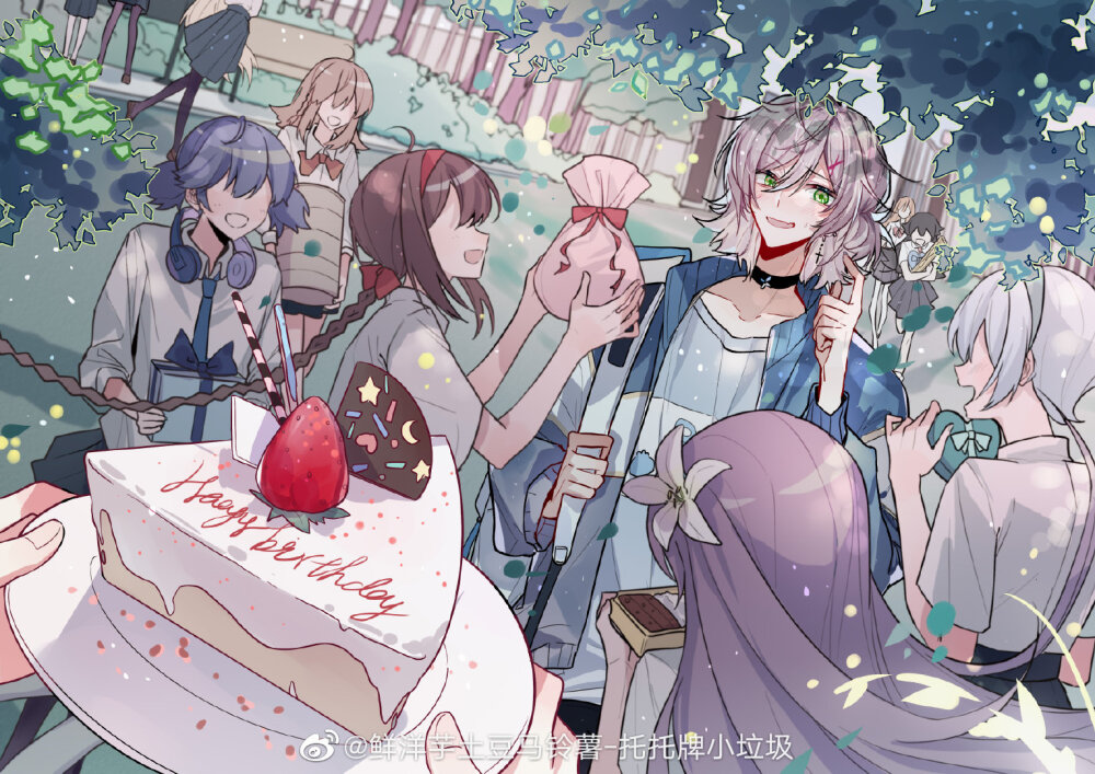 洛天依2020712生日贺图 作者见水印