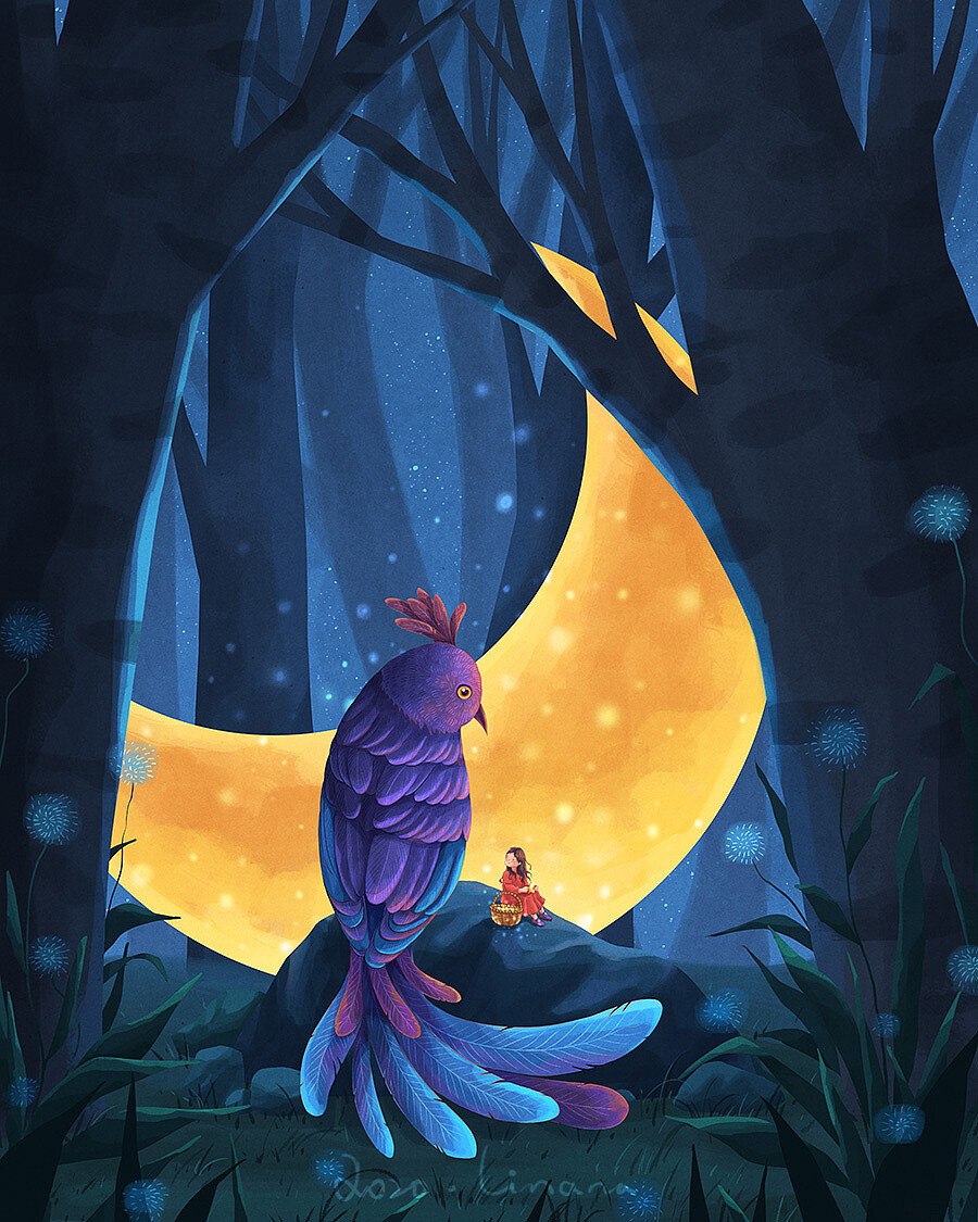 手绘 插画 艺术 