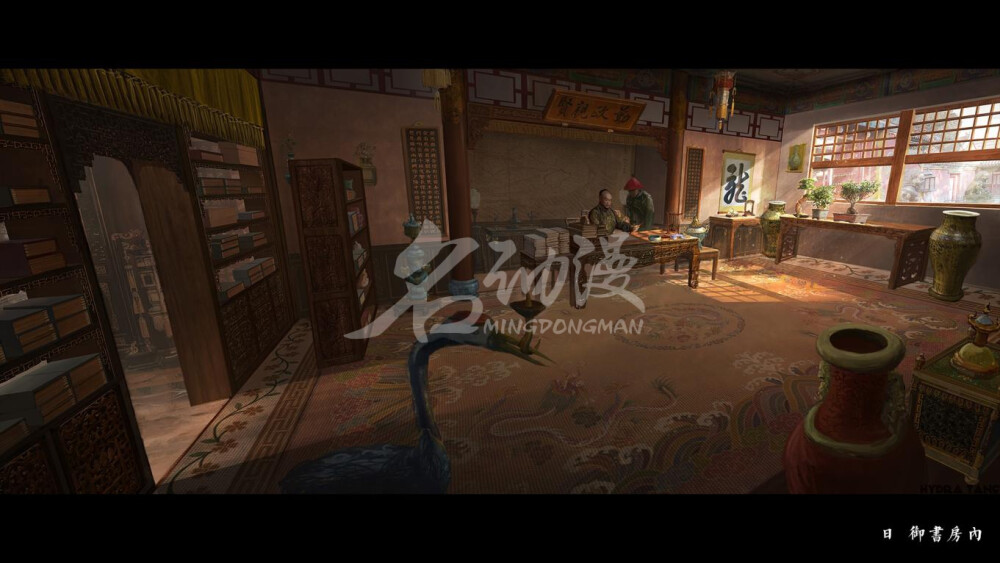 御书房|原创|御书房|场景-影视概念作品图片素材