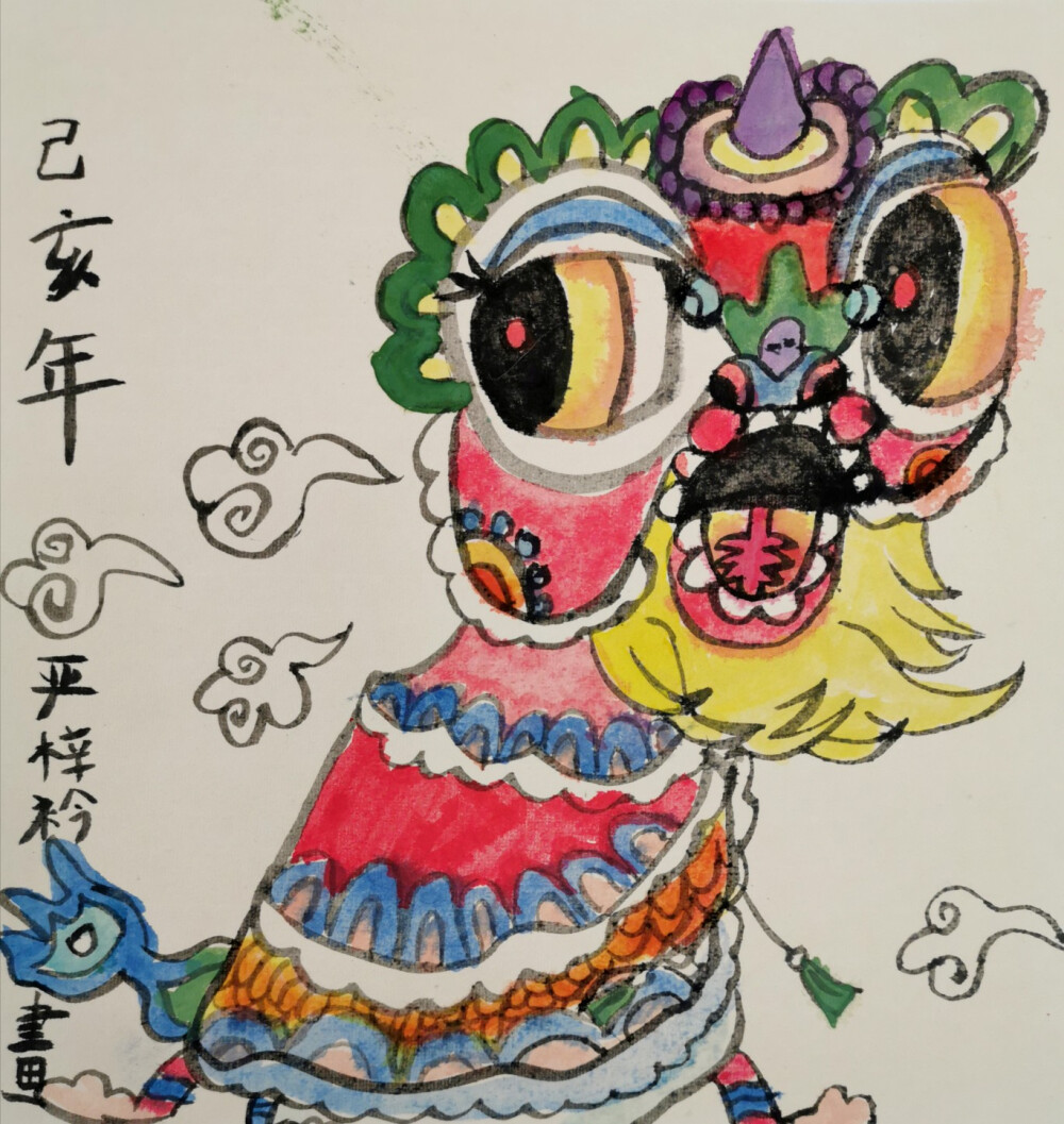 儿童画，诗词绘画