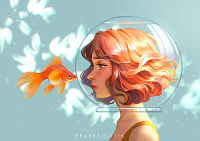 云做的少女 你身上有星辰和大海
插画师｜Karmen Loh