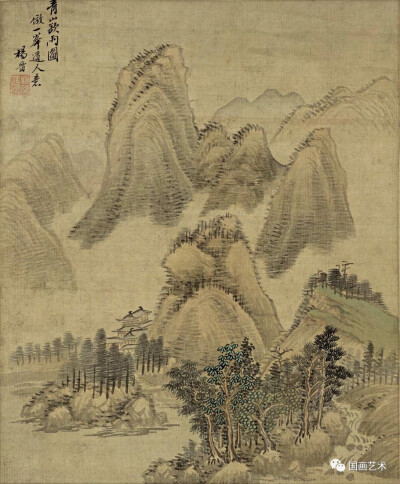 杨晋（1644－1728）字子和，一字子鹤，号西亭，自号谷林樵客、鹤道人，又署野鹤。山水为王翚入室弟子