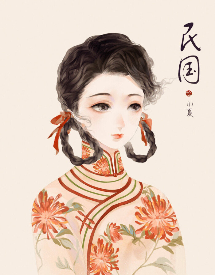 古代不同时期的发式造型，你喜欢哪个？
插画师：画画的小夏 ​ ​​​