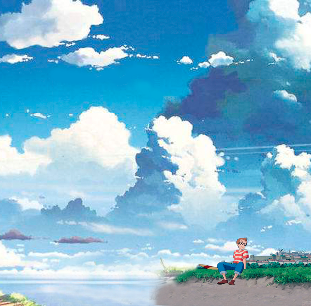 魔女宅急便朋友圈套图背景