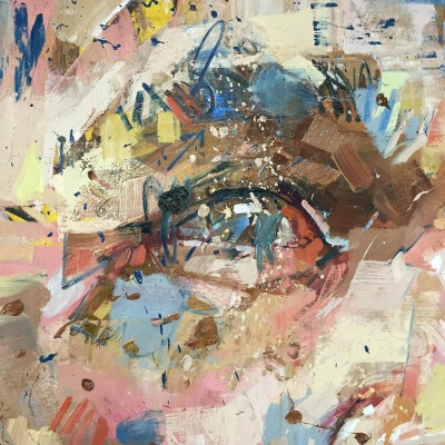 从混乱的颜色中提取出的眼睛 Andrew Salgado's Intense Eye Painti