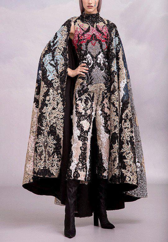 黎巴嫩Hussein Bazaza ‘Amal’ Fall 2019 Haute Couture Collection，刺绣和钉珠很独特，喜欢这个设计师的高定，辨识度极高。