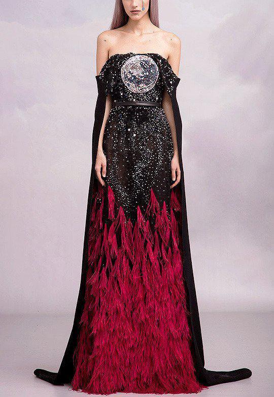 黎巴嫩Hussein Bazaza ‘Amal’ Fall 2019 Haute Couture Collection，刺绣和钉珠很独特，喜欢这个设计师的高定，辨识度极高。