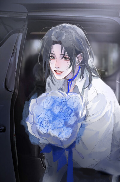 画师wb：沾花惹草木