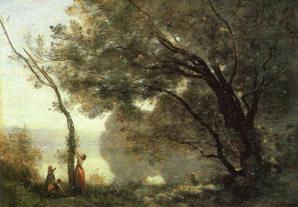 柯罗《孟特枫丹的回忆》
Memory of MortefontaineCamille Corot1864
