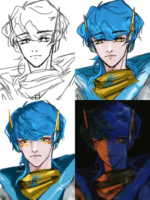 原作者：黑色番茄酱（搬运请署名）
原作者更新所在地：LOFTER，半次元，抖音

（拟人注意）是武道的破天冰   p2是过程