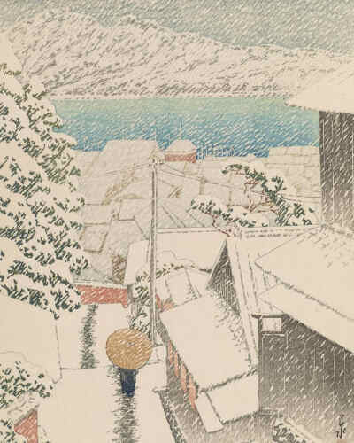 日本｜浮世绘｜冬季｜雪景
ins：artfromjapan