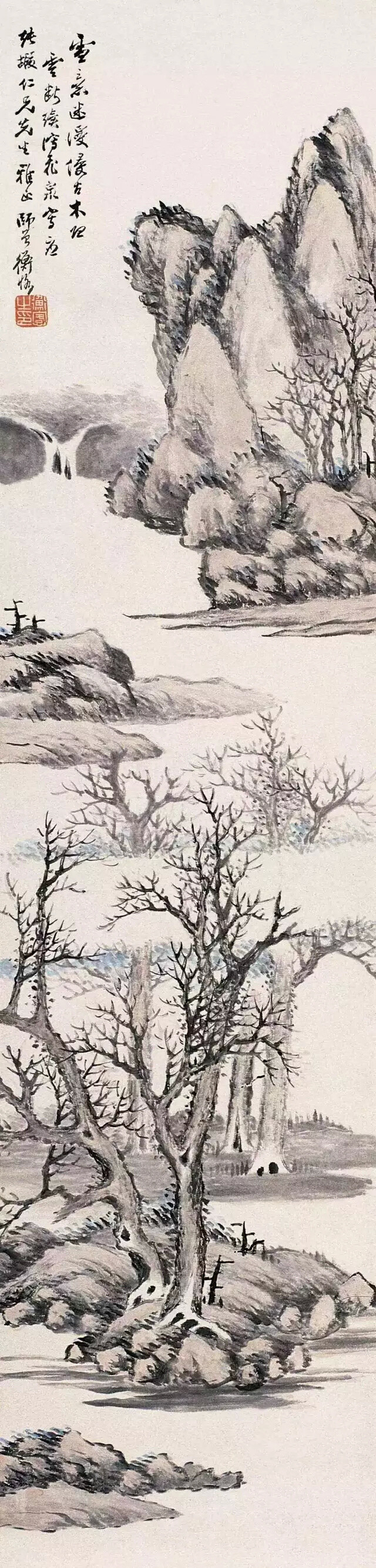 陈师曾 山水画
山水图 花鸟 人物 动物 工笔 写意 详细介绍请关注新浪微博@国画热 你我暮年，闲坐庭院，云卷云舒听雨声，星密星稀赏月影，花开花落忆江南，你话往时，我画往事。新浪微博同名@电影热 @西画热 求关注o ^_-