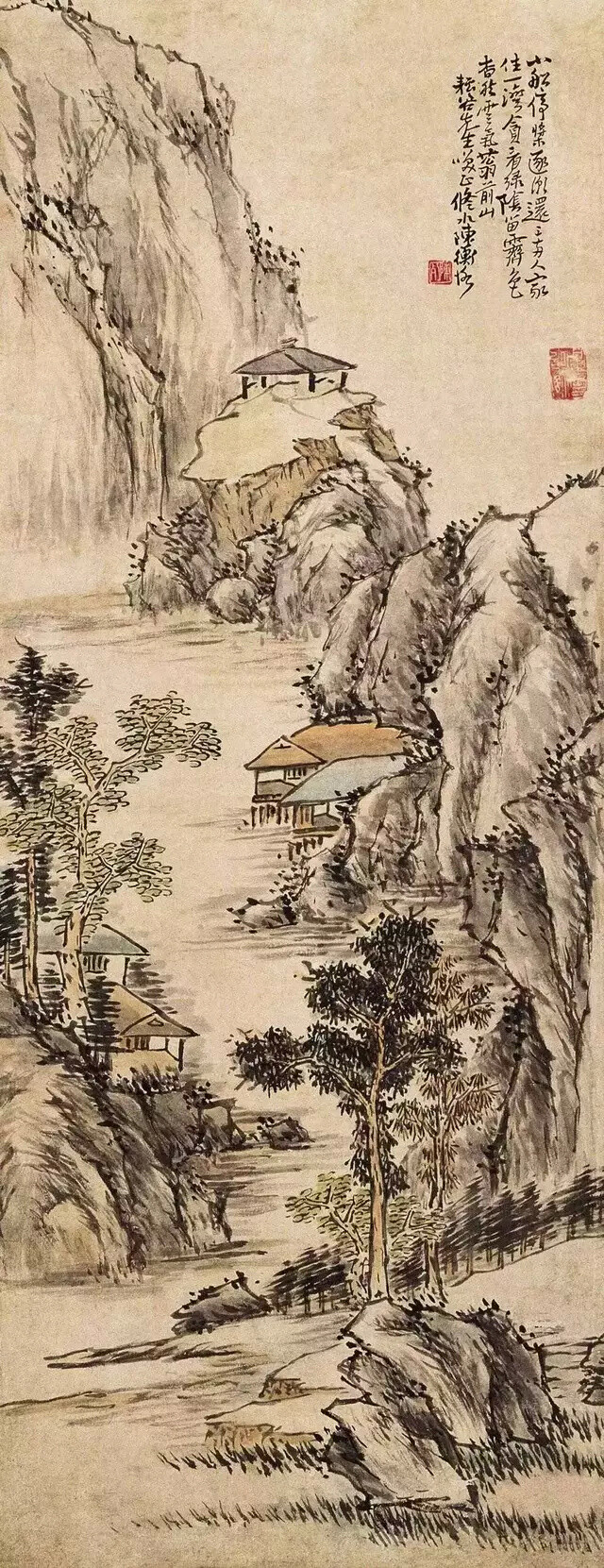 陈师曾 山水画
山水图 花鸟 人物 动物 工笔 写意 详细介绍请关注新浪微博@国画热 你我暮年，闲坐庭院，云卷云舒听雨声，星密星稀赏月影，花开花落忆江南，你话往时，我画往事。新浪微博同名@电影热 @西画热 求关注o ^_-