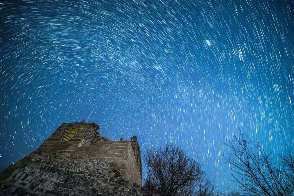 延庆 大庄科长城 观双子座流星雨