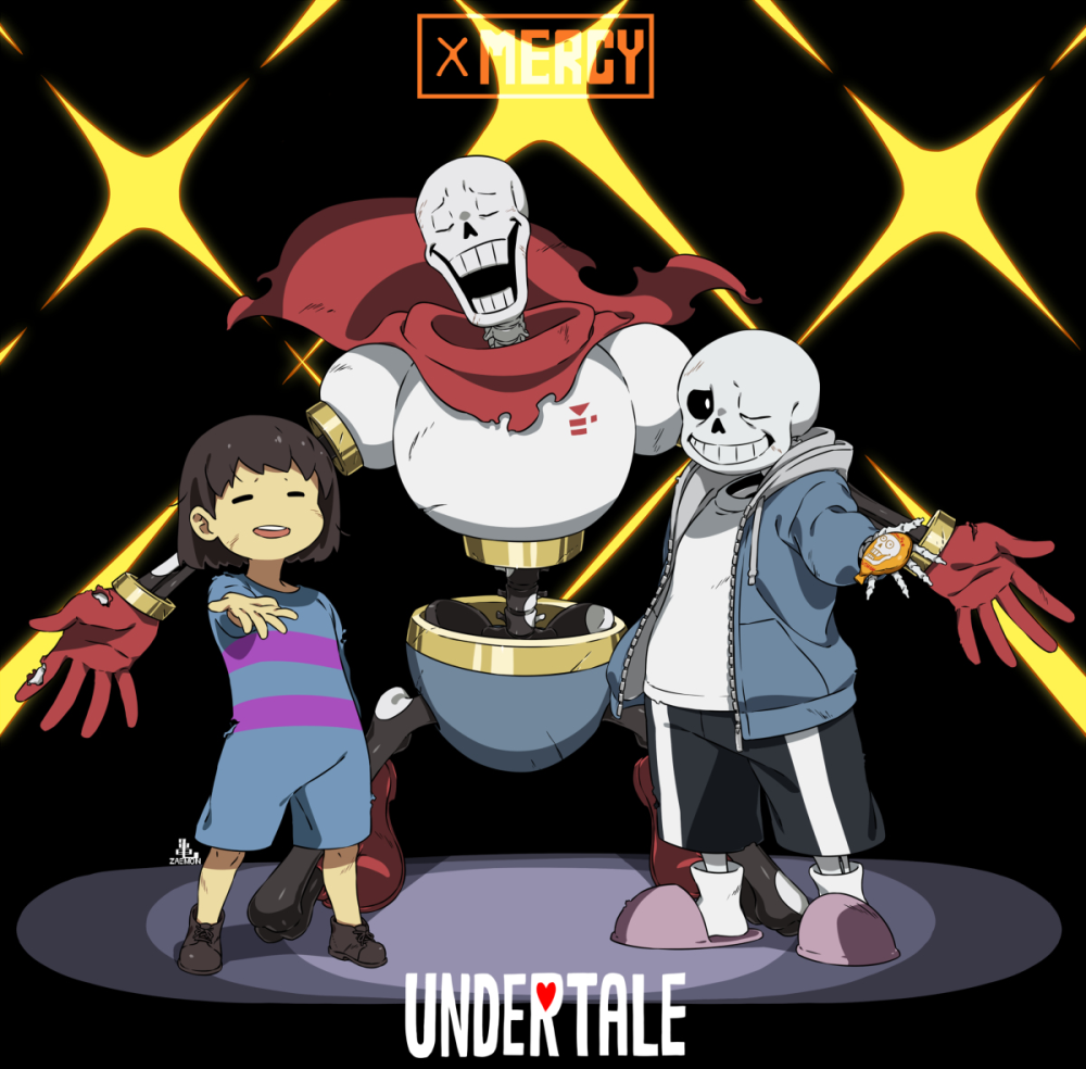 ［传说之下undertale］sans papyrus frisk