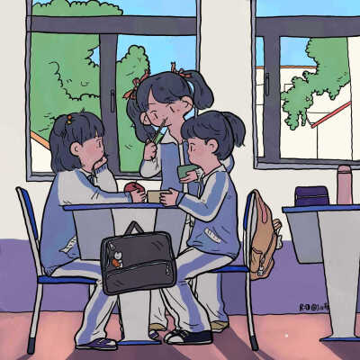 《中华高中女子图鉴》
画手：jio 布