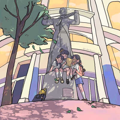 《中华高中女子图鉴》
画手：jio 布