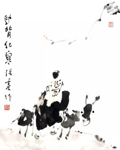 张震，独立文人画画家，知名作家，文艺评论家，现居南京，著有诗集，散文集，画集，画与话等多部，现居南京，工作于华润电力。