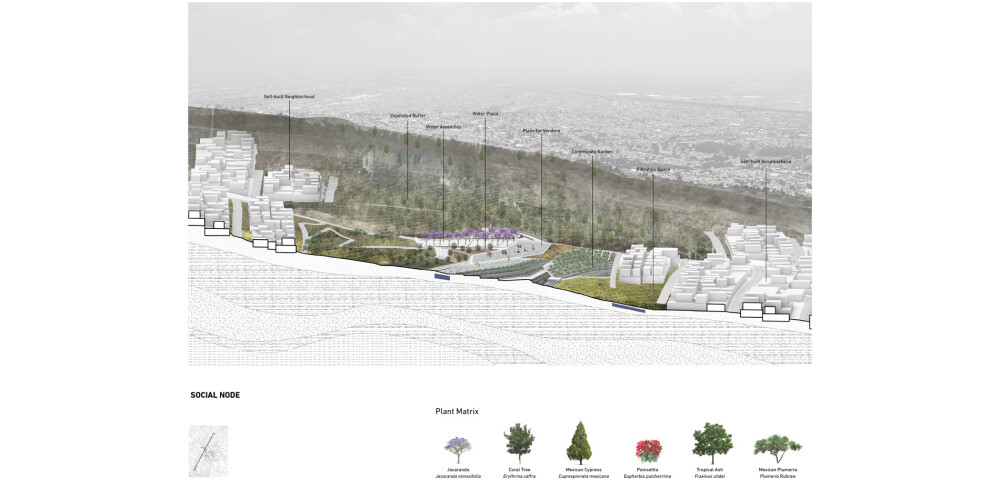 Topographic Urban Expansion - A Landscape Armature on Hillsides of Mexico City