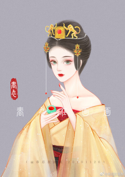 画师’春忍在画画