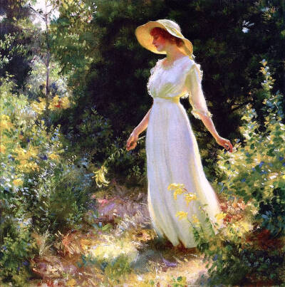 油畫 ：Charles Courtney Curran