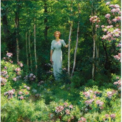 油畫 ：Charles Courtney Curran