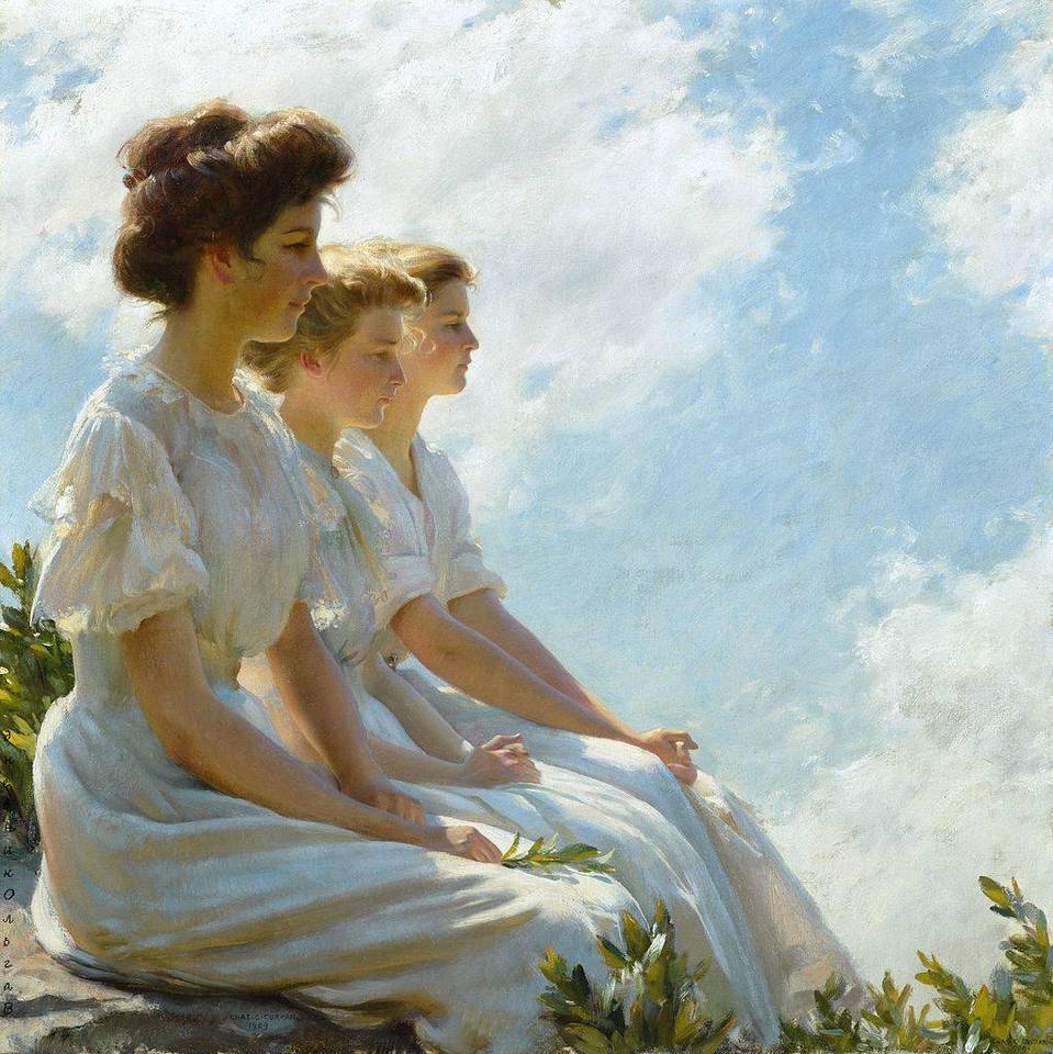 油畫 ：Charles Courtney Curran