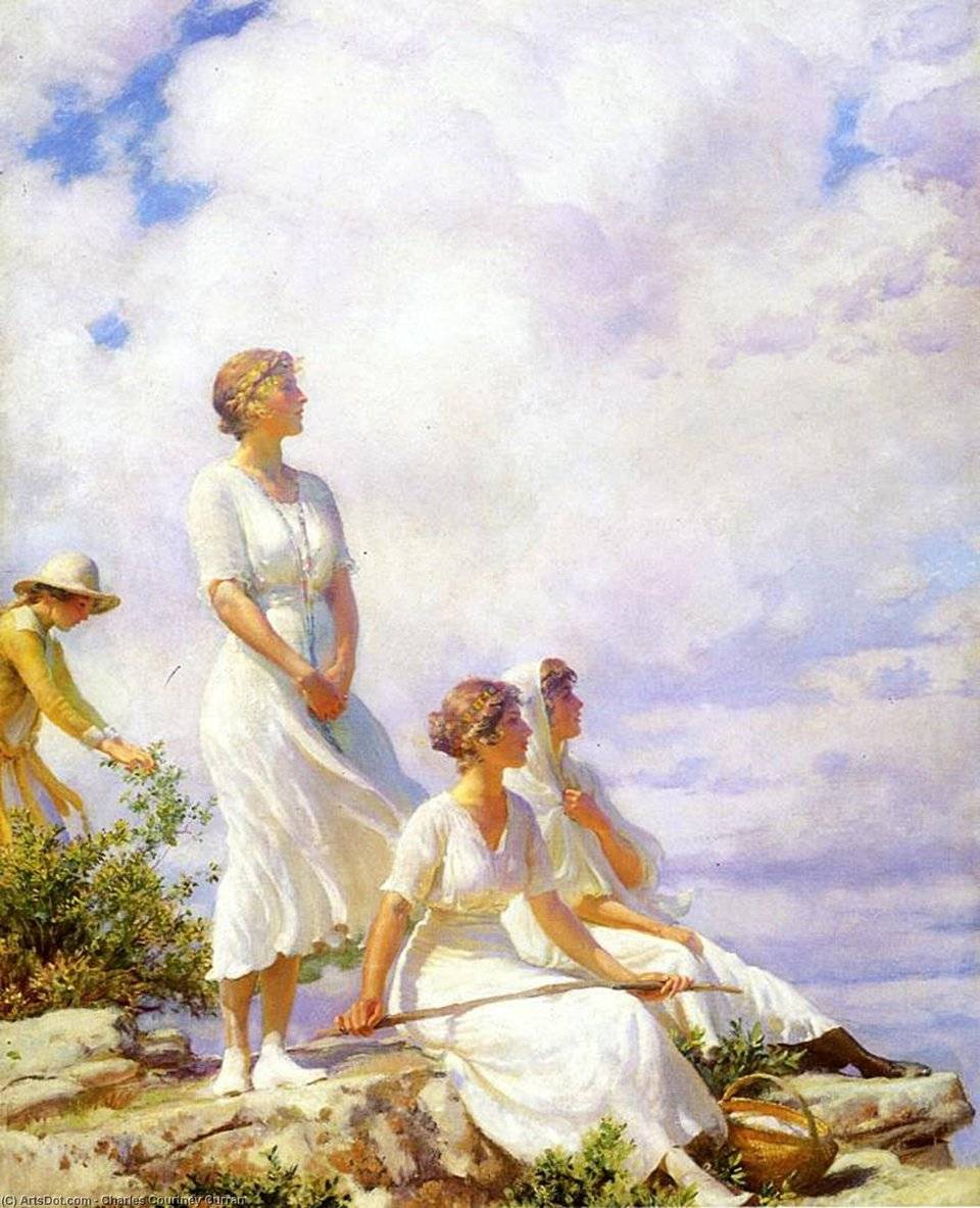 油畫 ：Charles Courtney Curran