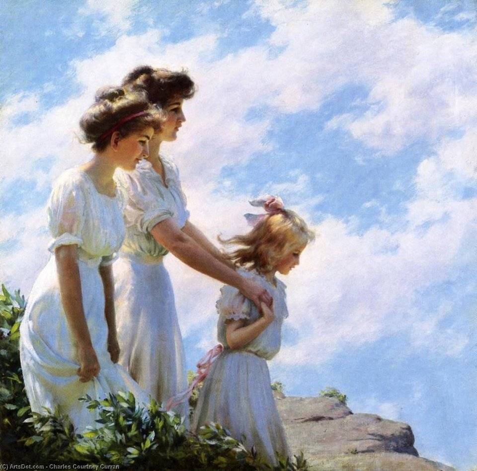 油畫 ：Charles Courtney Curran