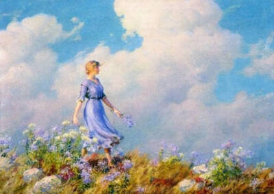 油畫 ：Charles Courtney Curran