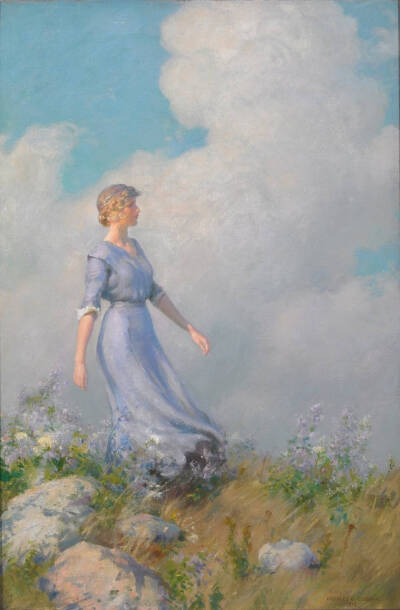 油畫 ：Charles Courtney Curran