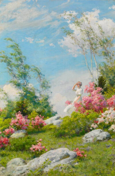 油畫 ：Charles Courtney Curran