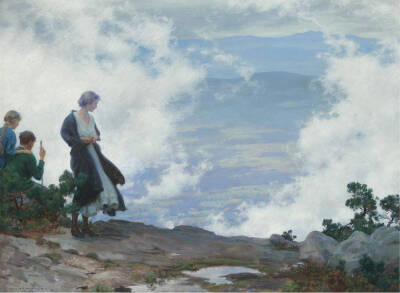 油畫 ：Charles Courtney Curran