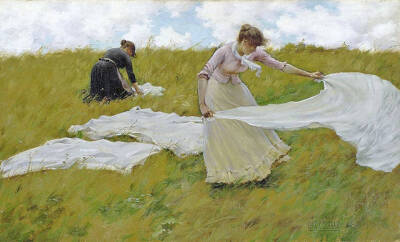 油畫 ：Charles Courtney Curran