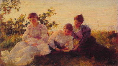 油畫 ：Charles Courtney Curran