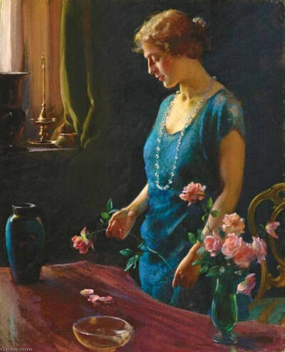 油畫 ：Charles Courtney Curran