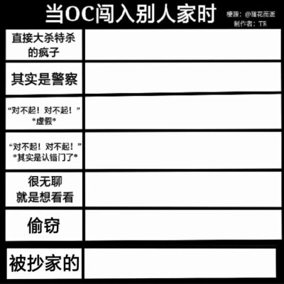 oc表格/自家孩子表格