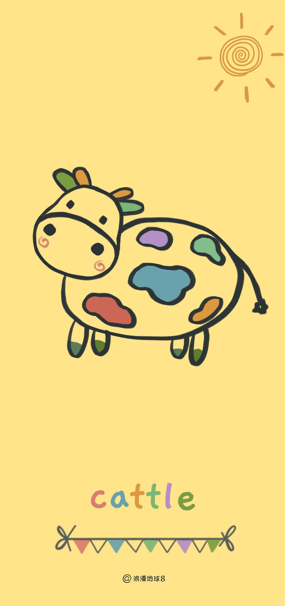 牛牛来了
壁纸来源于网络，单纯喜欢不商用，侵删
