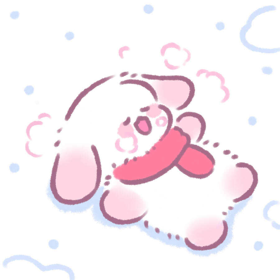 懒懒兔冬日圣诞头像欢迎使用