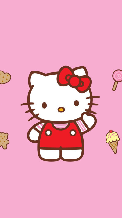 三丽鸥 HelloKitty 凯蒂猫壁少女心萌壁纸