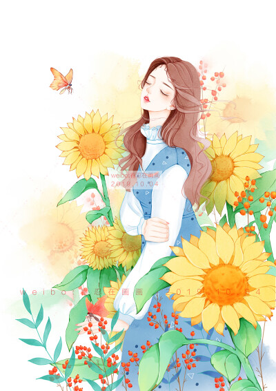 春忍忍手绘青春美少女